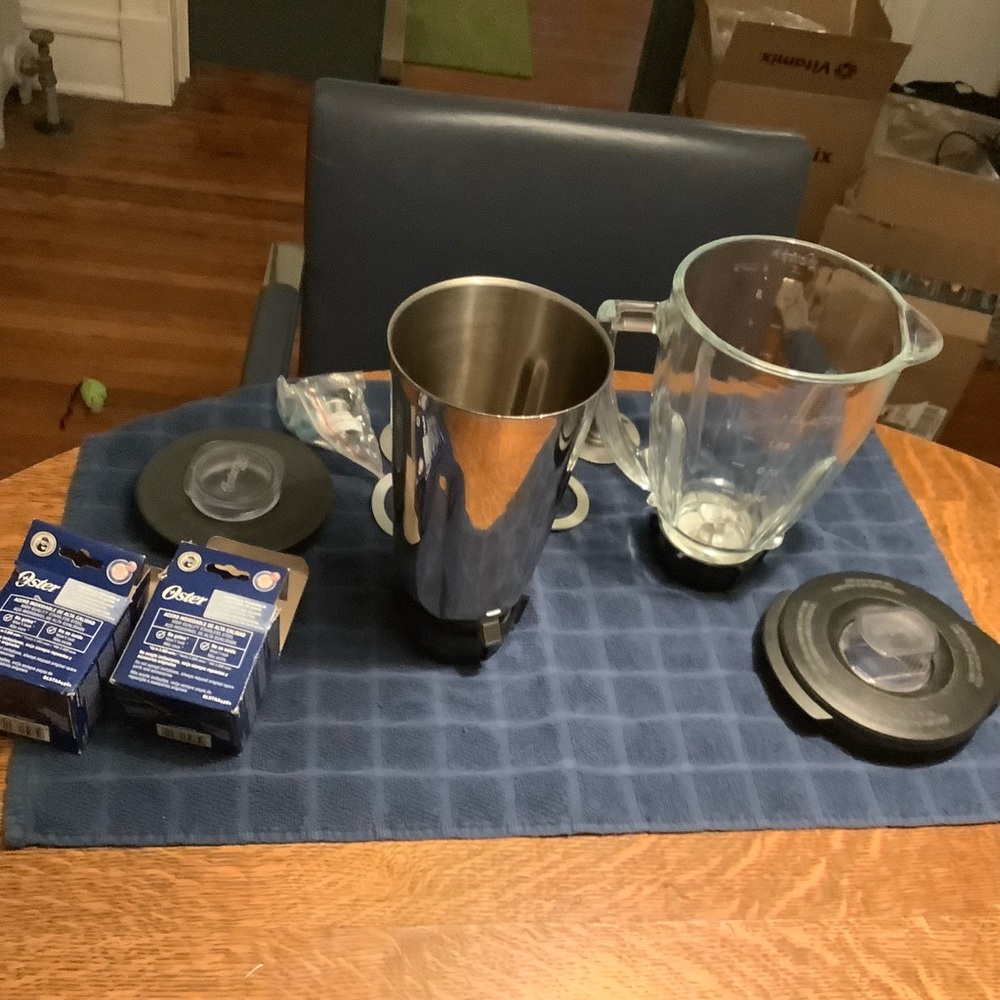 Oster blender containers-Glass&Stainless steel